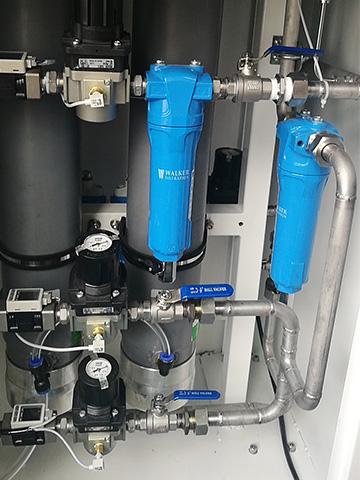 WALKER nitrogen filter in system